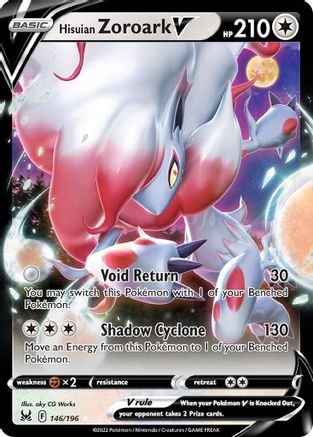 SWSH11: Lost Origin Hisuian Zoroark V #146