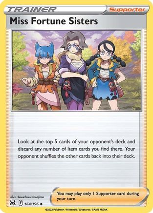 SWSH11: Lost Origin Miss Fortune Sisters #164