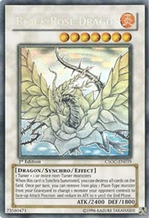 Black Rose Dragon (Ghost Rare) - Crossroads of Chaos - YuGiOh