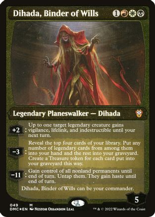 Dihada, Binder of Wills (Display Commander) - Thick Stock