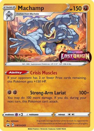 SWSH: Sword & Shield Promo Cards Machamp - SWSH243 (Prerelease) #SWSH243