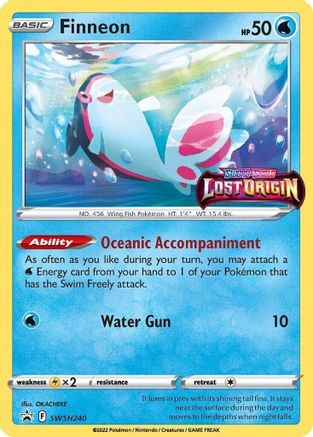 SWSH: Sword & Shield Promo Cards Finneon - SWSH240 (Prerelease) #SWSH240