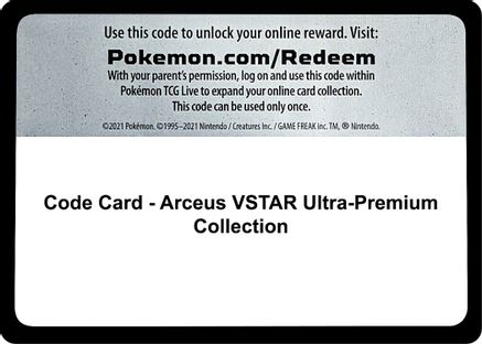 Pokemon Trading Card Game: Arceus VSTAR Ultra-Premium Collection