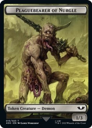 Plaguebearer of Nurgle // Spawn Double-Sided Token (Surge Foil)