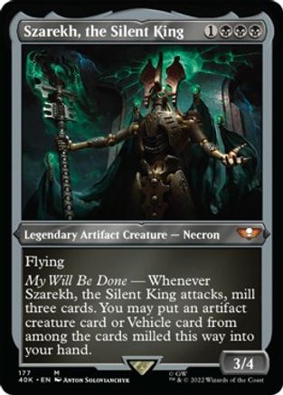 Szarekh, the Silent King (Display Commander) (Surge Foil) - Thick Stock