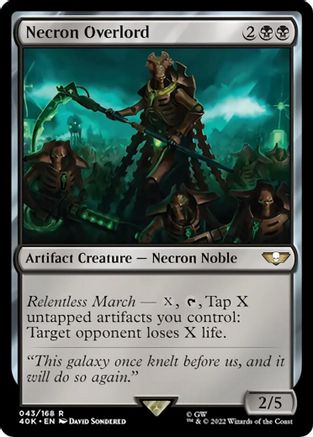 Necron Overlord (Surge Foil)
