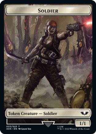 Soldier (003) // Ultramarines Honour Guard Double-Sided Token (Surge Foil)