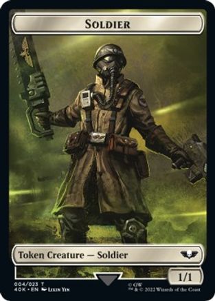 Soldier (004) // Vanguard Suppressor Double-Sided Token (Surge Foil)