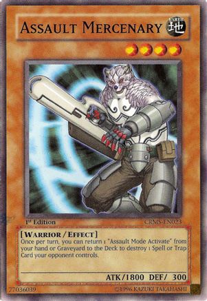 Yu-Gi-Oh! Karte 'Assault Slash' (CRMS-EN074) – Crimson Crisis, Unlimited Edition, Common
