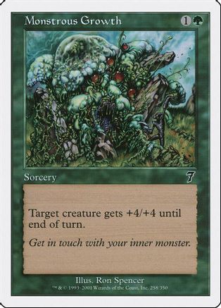 Monstrous Growth - 7th Edition - Magic: The Gathering