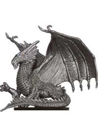 Young Silver Dragon - Dungeons of Dread - D & D Miniatures