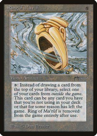 Ring of Ma'ruf - Arabian Nights - Magic: The Gathering