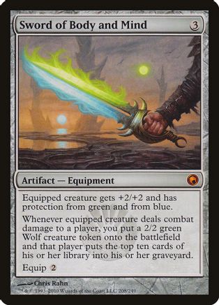 Sword of Body and Mind NM MTG Scars of Mirrodin 