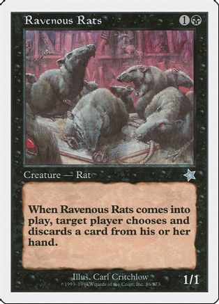 Ravenous Rats - Starter 1999 - Magic: The Gathering