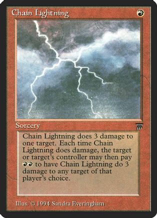 Chain Lightning - Legends - Magic: The Gathering