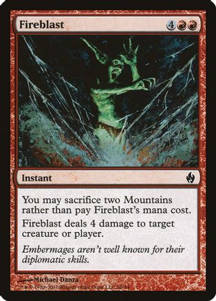 Fireblast - Premium Deck Series: Fire and Lightning - Magic: The Gathering