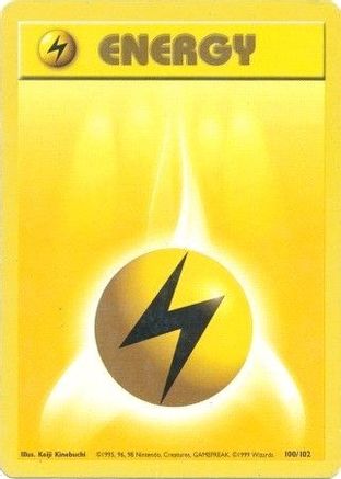 Base Set Lightning Energy #100