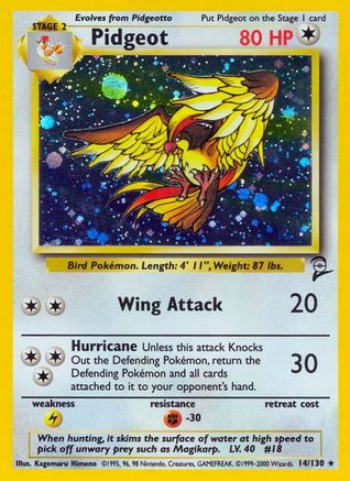 Base Set 2 Pidgeot #014