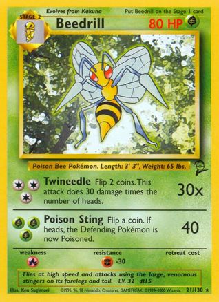 Base Set 2 Beedrill #021