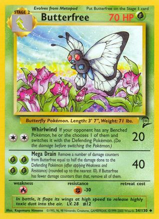 Base Set 2 Butterfree #034