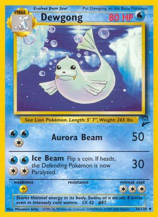Base Set 2 Dewgong #036