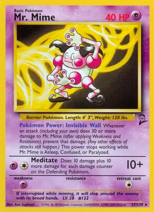 Base Set 2 Mr. Mime #027