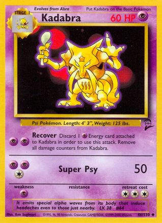 Base Set 2 Kadabra #046