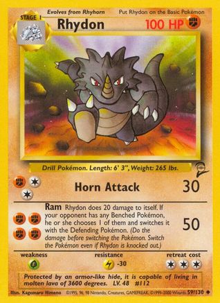 Base Set 2 Rhydon #059
