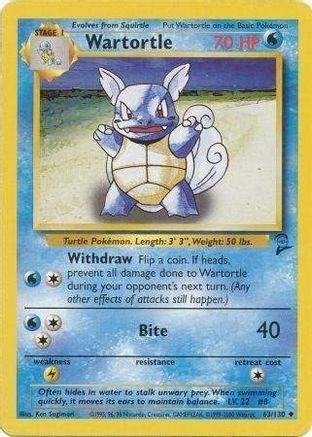 Pokemon Wartortle GX