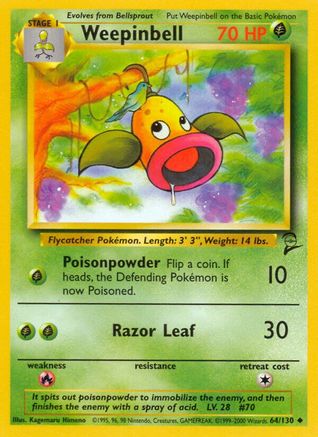 Base Set 2 Weepinbell #064