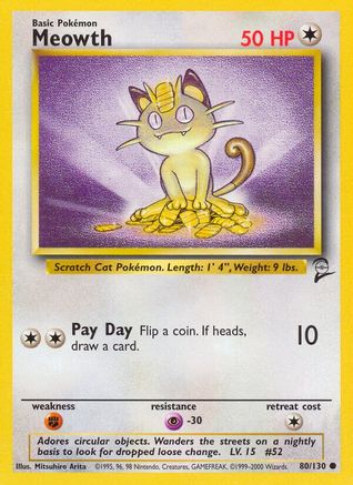 Base Set 2 Meowth #080