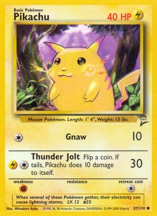 Base Set 2 Pikachu #087