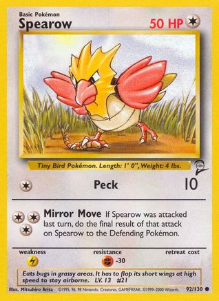 Base Set 2 Spearow #092