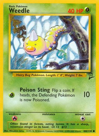 Base Set 2 Weedle #100