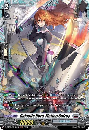 Galactic Hero, Flatten Sufrey (FR) - Blazing Dragon Reborn - Cardfight ...