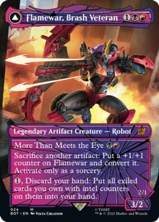 Flamewar, Brash Veteran (Shattered Glass)