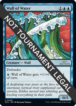 Wall Of Water 30th Anniversary Edition Magic The Gathering   448972 