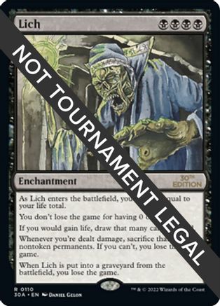 Lich - 30th Anniversary Edition - Magic: The Gathering