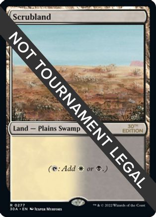 価格は安く マジック：ザ・ギャザリング mtg 30th Scrubland マジック ...