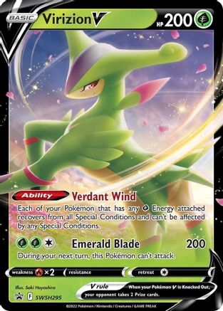 SWSH: Sword & Shield Promo Cards Virizion V #SWSH295