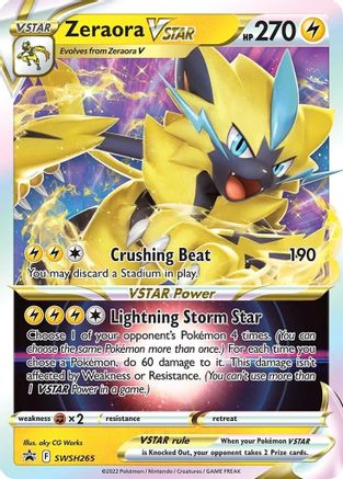 SWSH: Sword & Shield Promo Cards Zeraora VSTAR #SWSH265