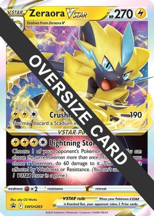 Jumbo Cards Zeraora VSTAR #SWSH265