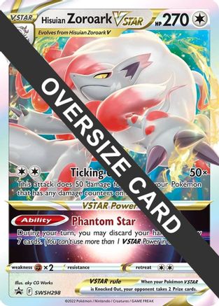 Jumbo Cards Hisuian Zoroark VSTAR #SWSH298