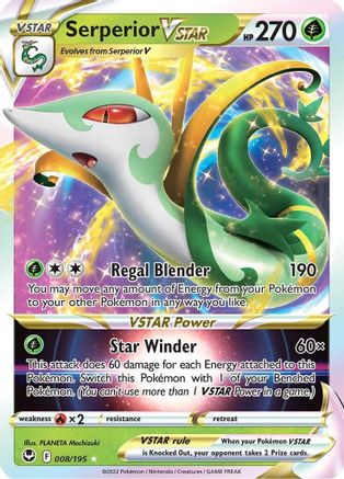SWSH12: Silver Tempest Serperior VSTAR #008