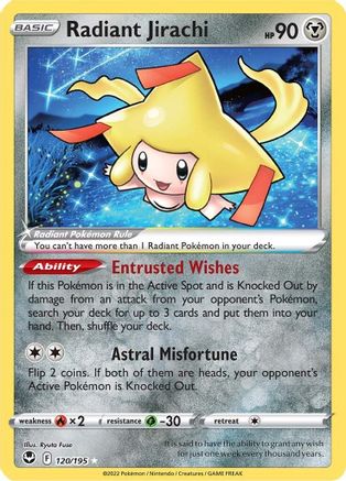 SWSH12: Silver Tempest Radiant Jirachi #120