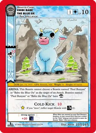 Chibi Babe the Blue Ox - Seance: First Edition - MetaZoo