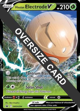 Jumbo Cards Hisuian Electrode V #SWSH294