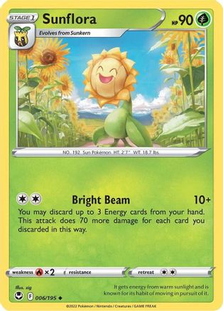 SWSH12: Silver Tempest Sunflora #006