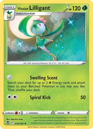 SWSH12: Silver Tempest Hisuian Lilligant #010
