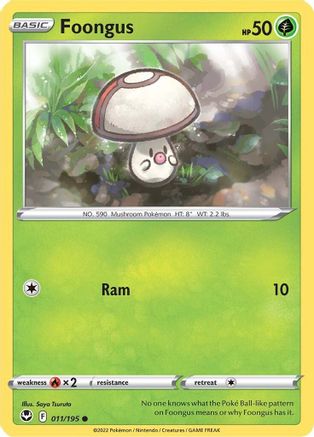 SWSH12: Silver Tempest Foongus #011